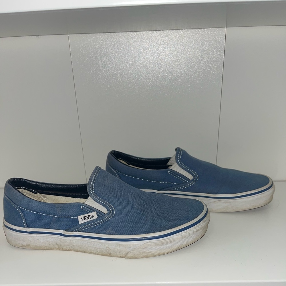 Vans Blue Classic Slip On - Picture 4 of 8